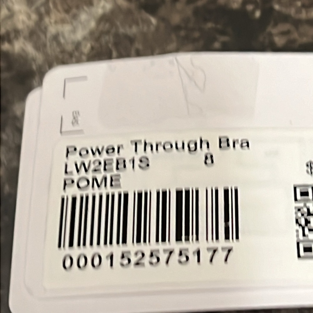 LULULEMON POWER THROUGH BRA POME COLOR NWT - Picture 6 of 6
